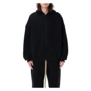 Zwart Gebreide Kleding Eternal Fleece Rits Hoodie Fear Of God , Black ...