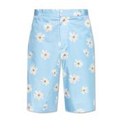 Shorts met bloemenpatroon Moschino , Blue , Heren