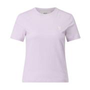 Klassiek Logo T-shirt Ami Paris , Pink , Dames