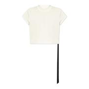 Top Cropped Small Level T Rick Owens , White , Dames