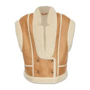 Omkeerbaar vest 'Fikaly' Munthe , Brown , Dames