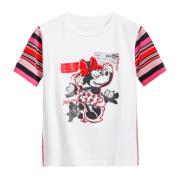 Korte Mouw T-shirt Collectie Desigual , White , Dames