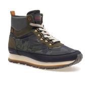 Camouflage Outdoor Nylon/Suede Napapijri , Green , Heren