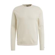 Crewneck Katoen Modal Pullover Cast Iron , Beige , Heren