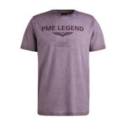 Korte Mouw R-hals Jersey T-shirt PME Legend , Purple , Heren