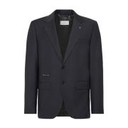 Elegante Zwarte Blazer voor Vrouwen Philipp Plein , Blue , Heren