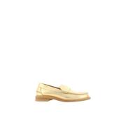 Metallic Blokhak Loafers Pedro García , Yellow , Dames