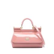 Kleine Sicily Tote Tas Dolce & Gabbana , Pink , Dames