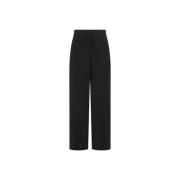 Elena High-Waisted Broek met Voorsluiting Raquel Diniz , Black , Dames