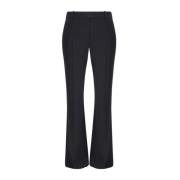 Zwarte Flared Bottom Ritsbroek Alexander McQueen , Black , Dames