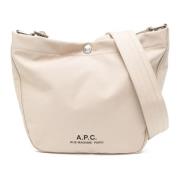 Beige Schoudertas met Binnenzak A.p.c. , Beige , Dames