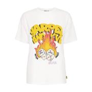 Rollthedice T-shirt Harper & Yve , White , Dames