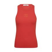 Borduur Tank Top Co'Couture , Red , Dames