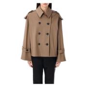 Beige Fossil Alisandra Trench Jacket By Herenne Birger , Brown , Dames