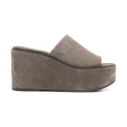 Hoge Muil Sandalen Brunello Cucinelli , Brown , Dames