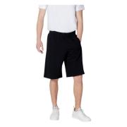 Stijlvolle heren sport Bermuda shorts Emporio Armani EA7 , Black , Her...