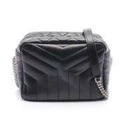 Pre-owned Leather shoulder-bags Yves Saint Laurent Vintage , Black , D...