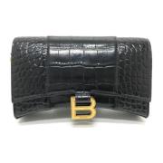 Pre-owned Leather wallets Balenciaga Vintage , Black , Dames