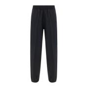 Jogger Style Wollen Broek Elastische Tailleband Givenchy , Black , Her...