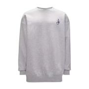 Grijze Katoenen Sweater JW Anderson , Gray , Heren