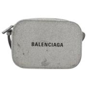 Pre-owned Leather balenciaga-bags Balenciaga Vintage , Gray , Dames