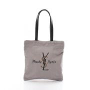 Pre-owned Canvas shoulder-bags Yves Saint Laurent Vintage , Gray , Dam...