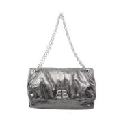 Pre-owned Leather balenciaga-bags Balenciaga Vintage , Gray , Dames