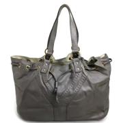 Pre-owned Leather shoulder-bags Yves Saint Laurent Vintage , Gray , Da...