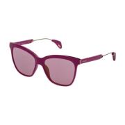 Paarse Cateye Zonnebril voor Vrouwen Police , Purple , Dames