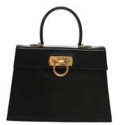 Pre-owned Leather handbags Salvatore Ferragamo Pre-owned , Black , Dam...