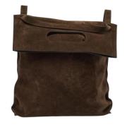 Pre-owned Suede backpacks Tom Ford Pre-owned , Brown , Dames