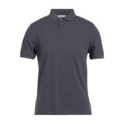 Grijze Katoenen Poloshirt Korte Mouwen Alpha Studio , Gray , Heren