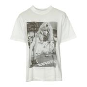 Brigitte Bardo Print T-Shirt Anine Bing , White , Dames