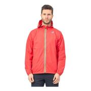 Rode Lichtgewicht Hoodiejas Levrai Claude K-Way , Red , Heren