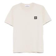 Zand T-shirts en Polos Basics Stone Island , Beige , Heren