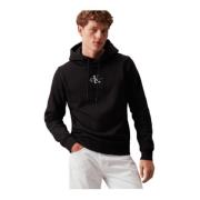 Hoodie met rits - Zwart Calvin Klein , Black , Heren