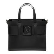 Eenvoudige Tote Tas met Verstelbare Band Armani Exchange , Black , Dam...