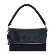 Zwarte Rits Schouder Handtas Lente/Zomer Vrouwen Desigual , Black , Da...