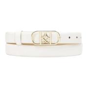 Witte riem met originele gouden gesp Kazar , White , Dames