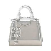 Cube Leren Schoudertas met Handtekeningdetails Givenchy , Gray , Dames