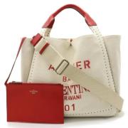 Pre-owned Canvas totes Valentino Vintage , Beige , Dames