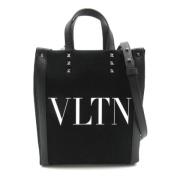 Pre-owned Canvas shoulder-bags Valentino Vintage , Black , Dames