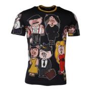 2019 Jaar van het Varken T-shirt Dolce & Gabbana , Multicolor , Heren