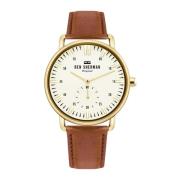 Gouden leren kwarts horloge Ben Sherman , Brown , Heren