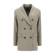 Spear Lapel Double-Breasted Blazer Jacket Pinko , Multicolor , Dames