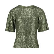 Korte Mouw T-shirt Shirt vera mont , Green , Dames