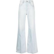 Flared Jeans met Hoge Taille Ami Paris , Blue , Dames