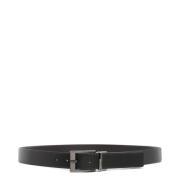 Klassieke Gesp Riem, Effen Patroon Armani Exchange , Black , Heren