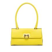 Pre-owned Leather handbags Salvatore Ferragamo Pre-owned , Yellow , Da...