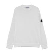 Grijze Sweater met Kompas Applicatie Stone Island , Gray , Heren